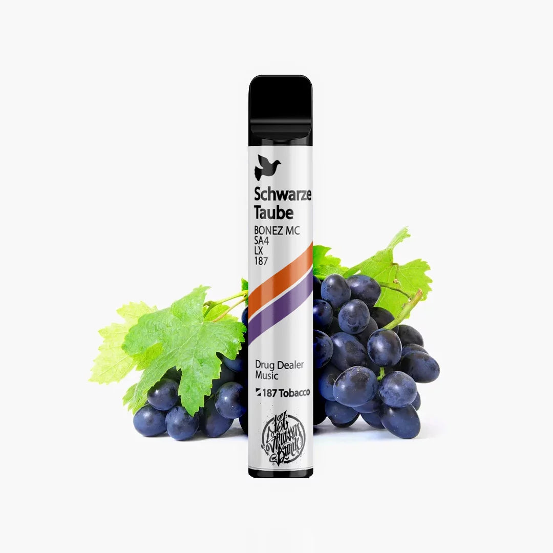 187 strassenbande vape 1500 puffs mit 20mg nikotin schwarze taube bonez mc