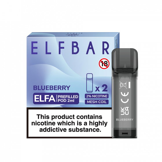 elf bar elfa pods blueberry 20mg nikotin 2 stück