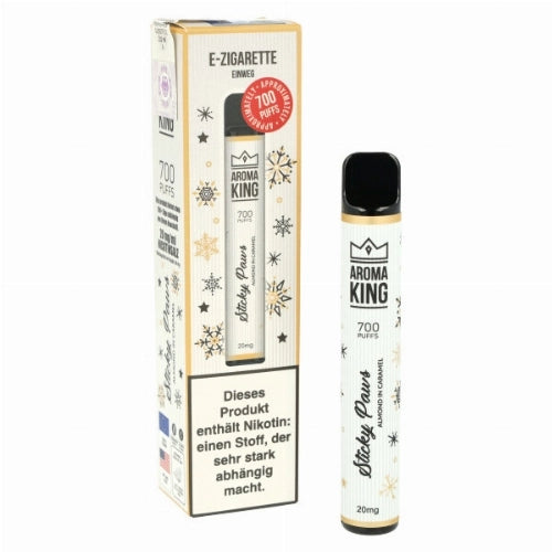 aroma king vape sticky paws 700 puffs ohne nikotin