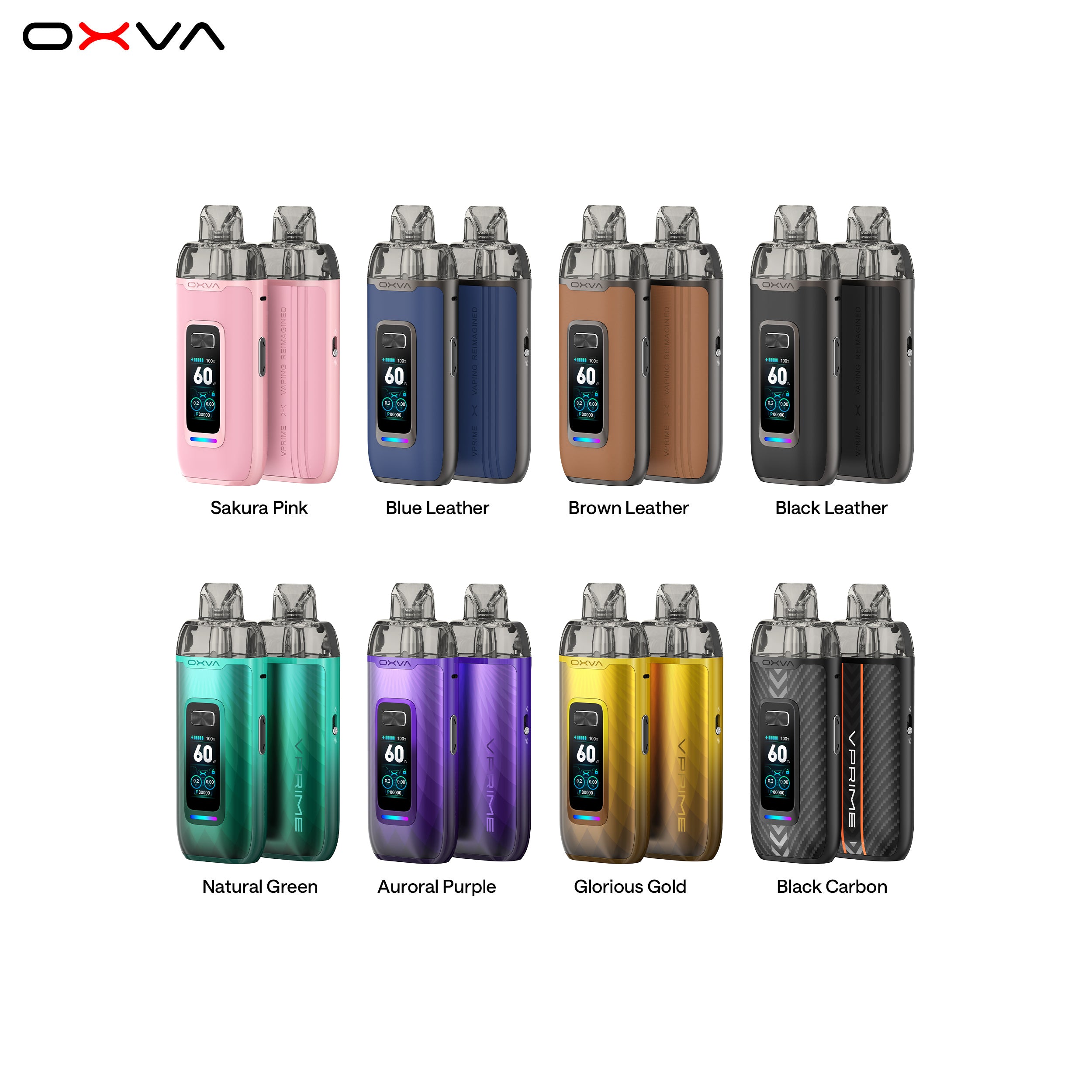 e-zigarette oxva vprime alle farben vorne und hinten