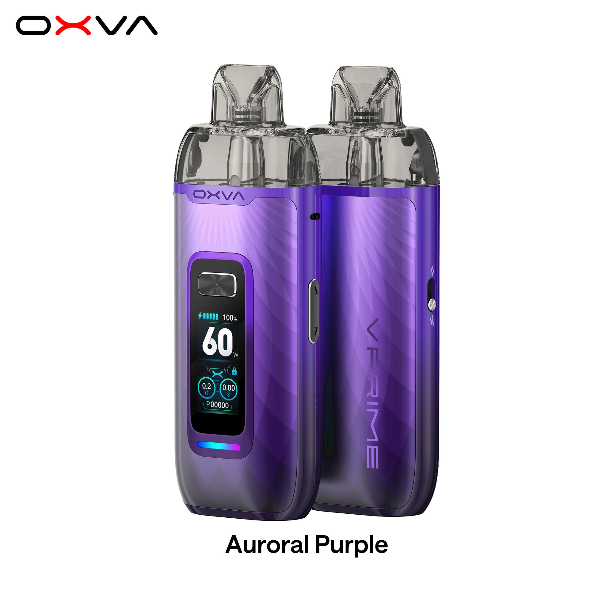 e-zigarette oxva vprime purple vorne und hinten