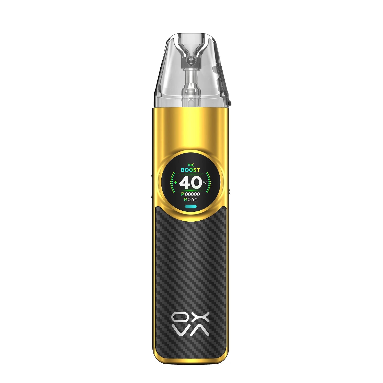 e-zigarette oxva nexlim podystem set in gold schwarz front