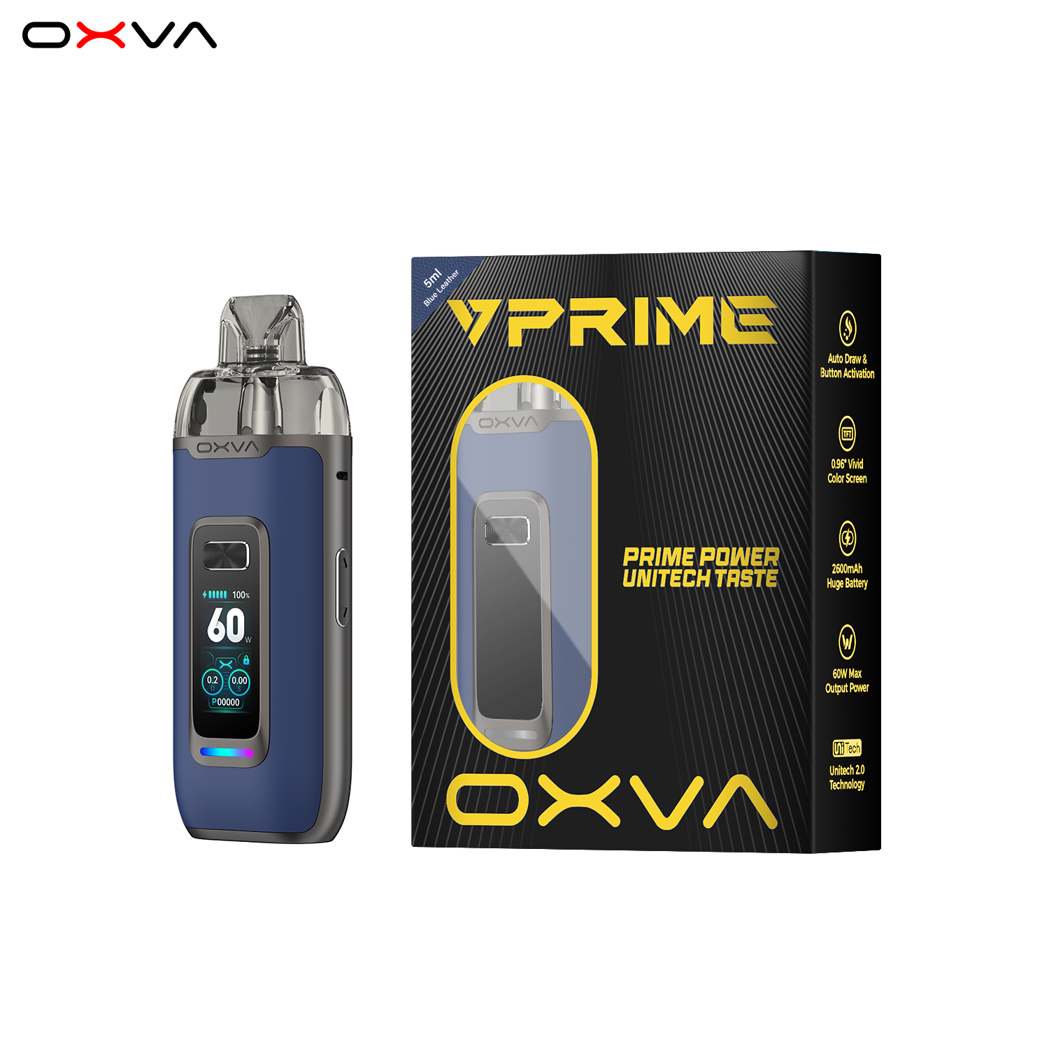 e-zigarette oxva vprime blau leder set