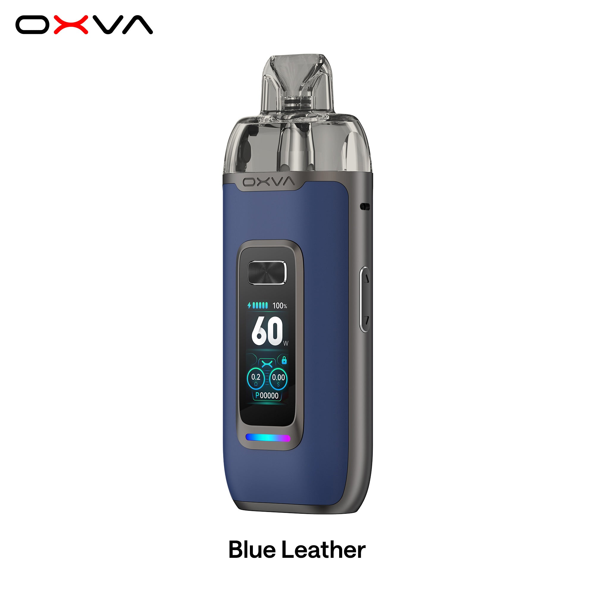 e-zigarette oxva vprime blau leder seite