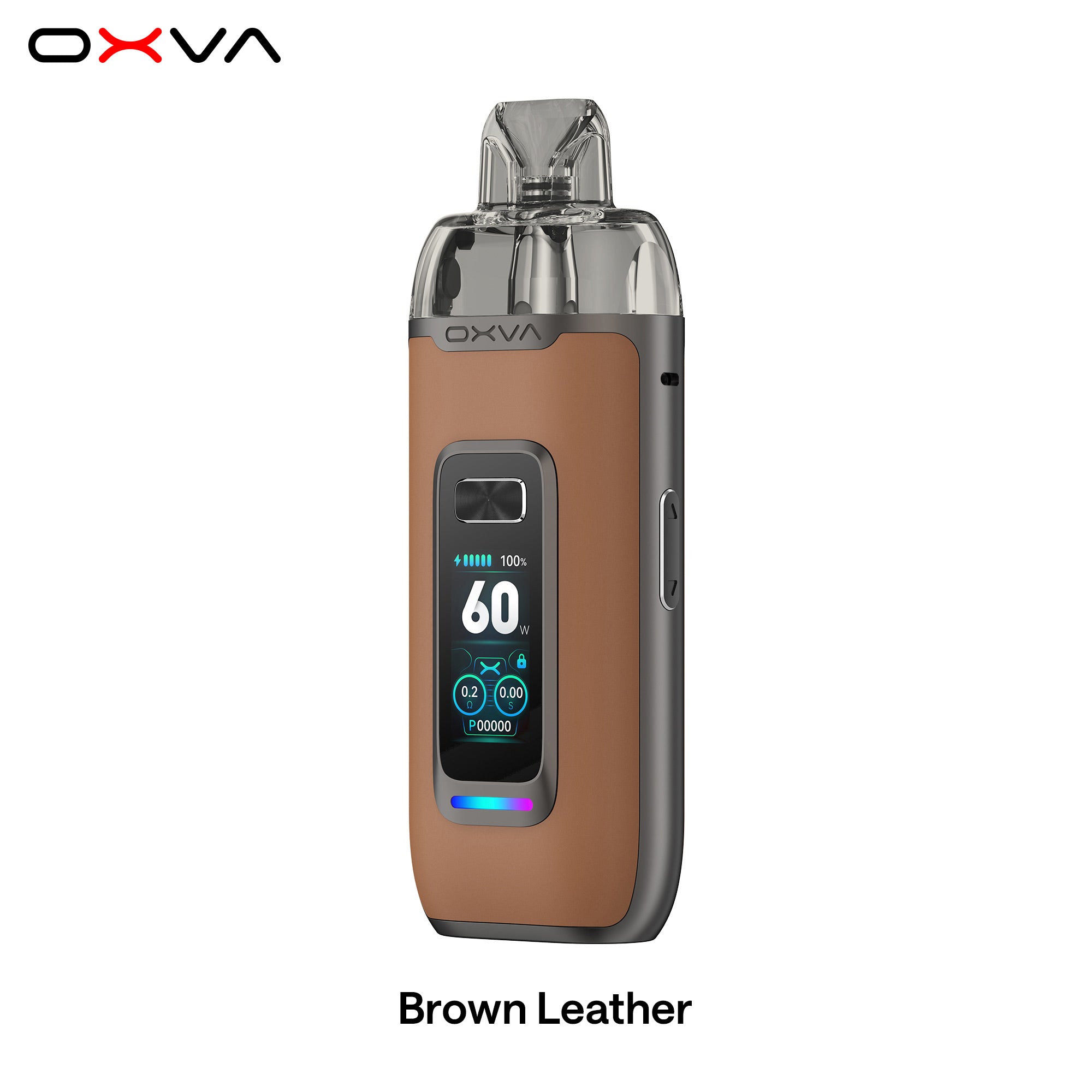 e-zigarette oxva vprime brown leder seite