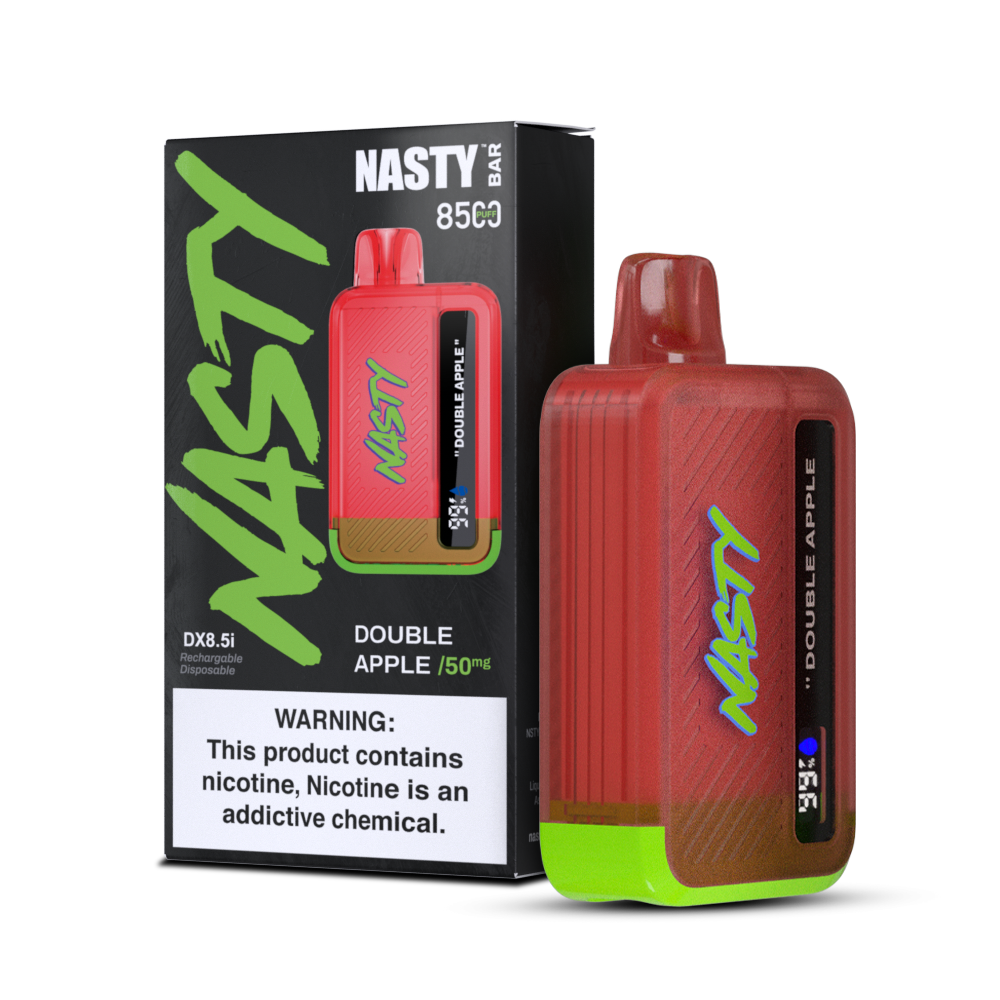 nasty bar dx vape 8500 puffs mit 20mg nikotin double apple