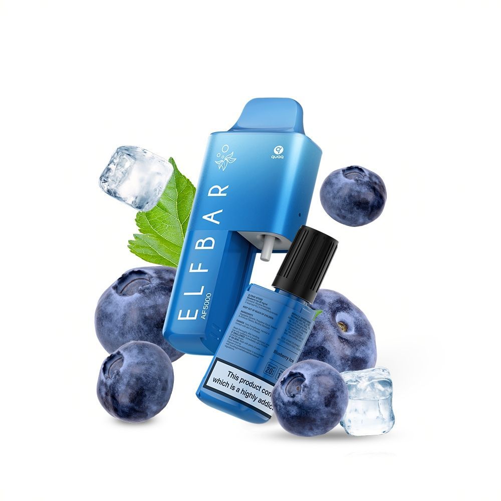 elf bar vape af5000 puffs blueberry ice mit 20mg nikotin