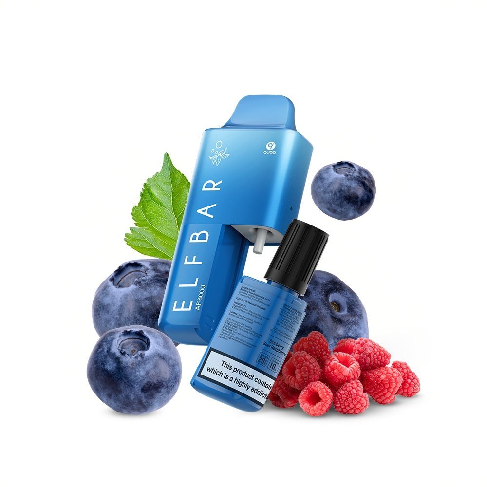 elf bar vape af5000 puffs blueberry sour raspberry mit 20mg nikotin