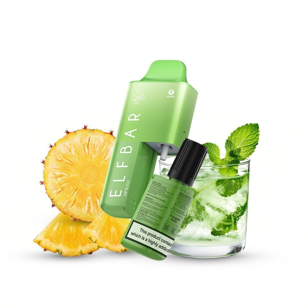 elf bar vape af5000 puffs pineapple mojito mit 20mg nikotin