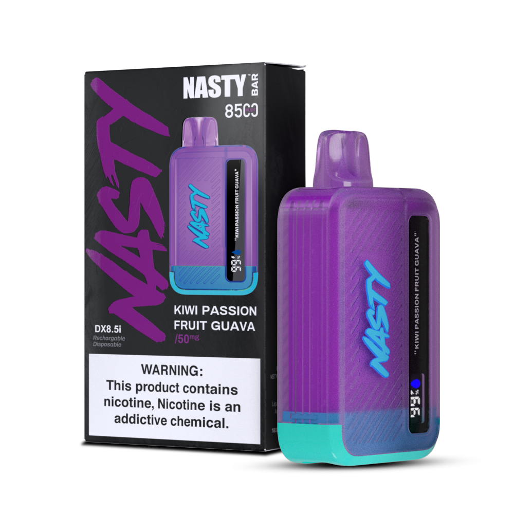 nasty bar dx vape 8500 puffs mit 20mg nikotin kiwi passion fruit guava