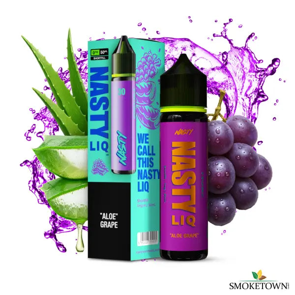 NASTY LIQ aloe grape 50ml shortfill e liquid aloe vera traube