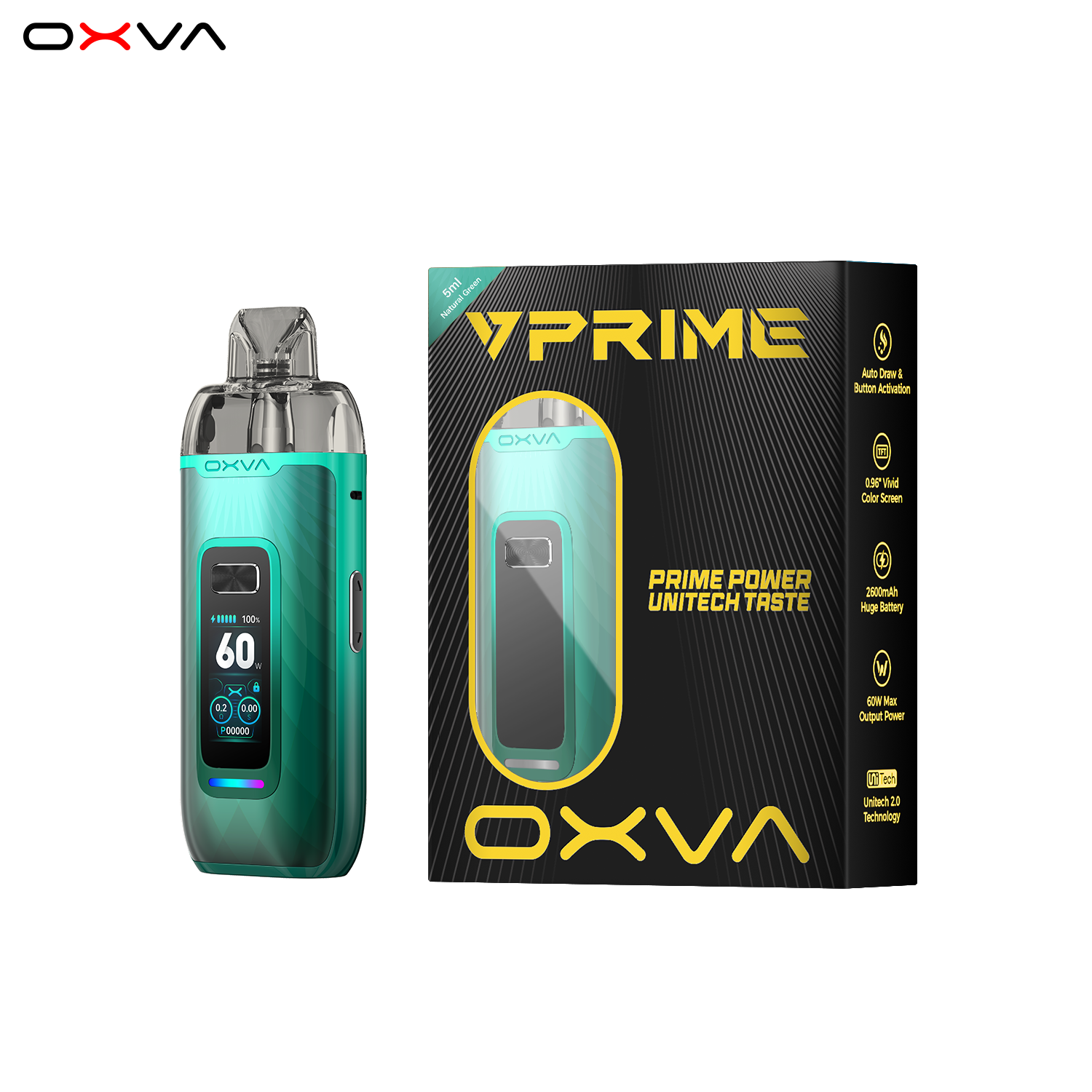 e-zigarette oxva vprime natural green set