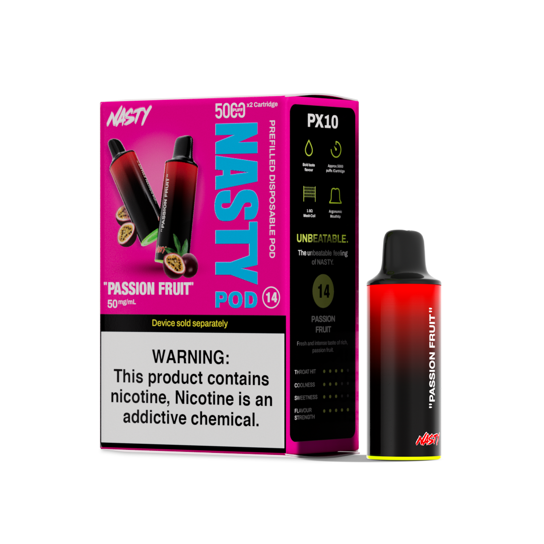 nasty px10 pods 5000puffs mit 20mg nikotin passion fruit