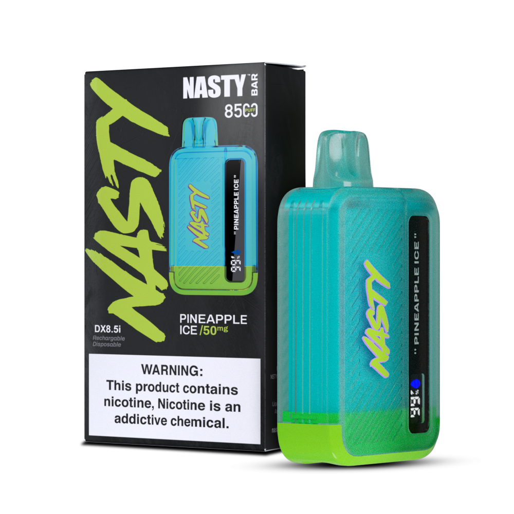 nasty bar dx vape 8500 puffs mit 20mg nikotin pineapple ice