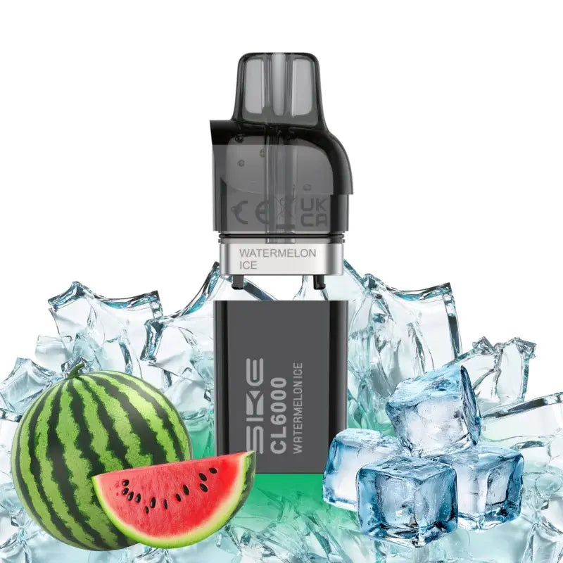 SKE CRYSTAL CL6000 pod watermelon ice 6000 zuege vape kit wassermelonen ice aroma made in china