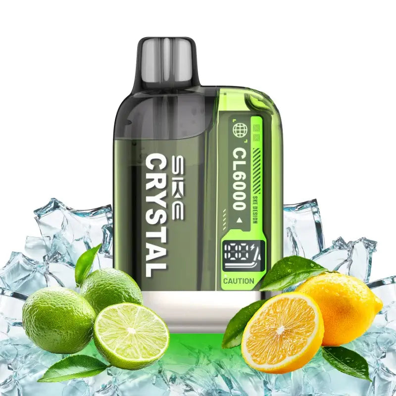 SKE CRYSTAL CL6000 vape kit lemon lime 6000 zuege zitronen limette aroma pod system made in china