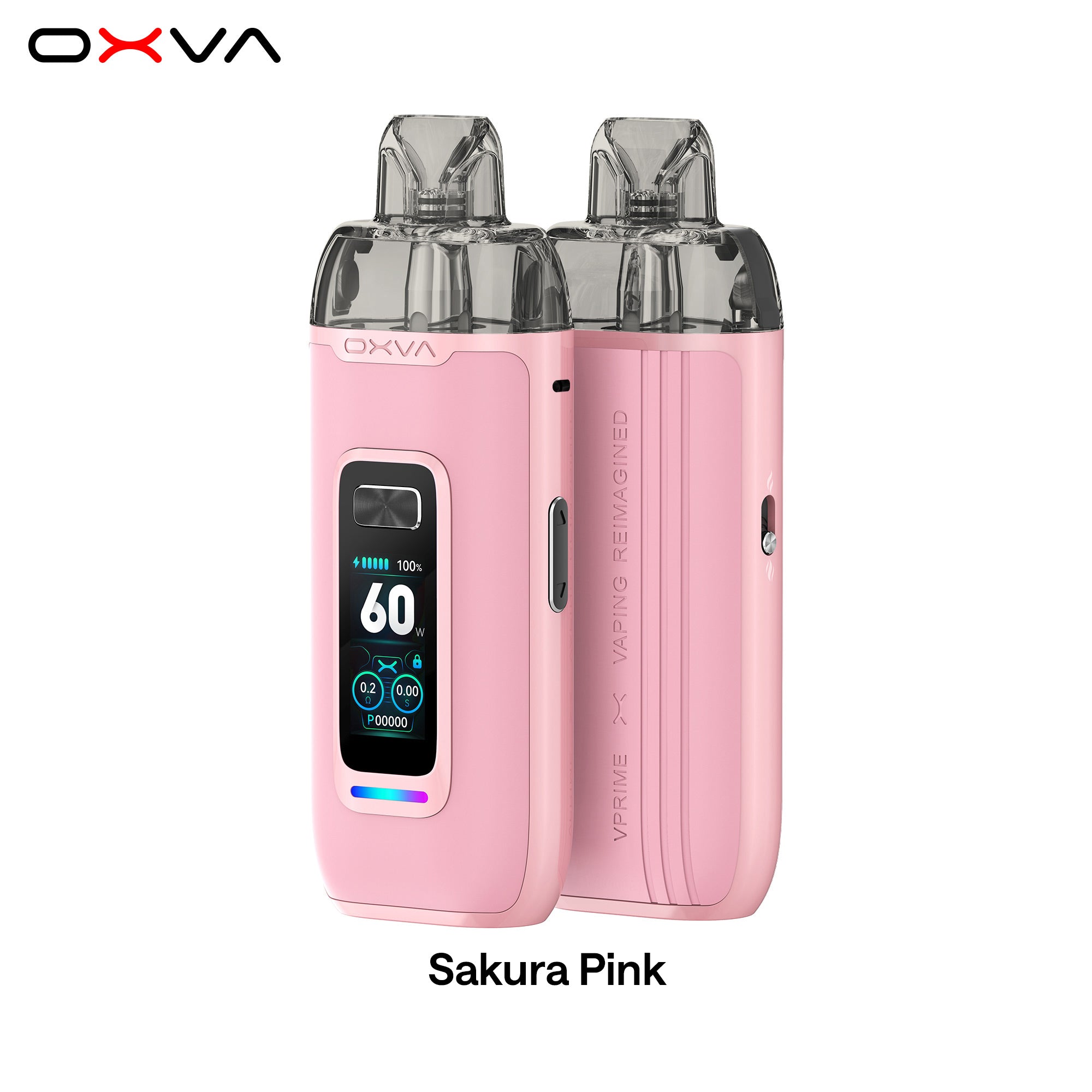 e-zigarette oxva vprime sakura pink vorne und hinten