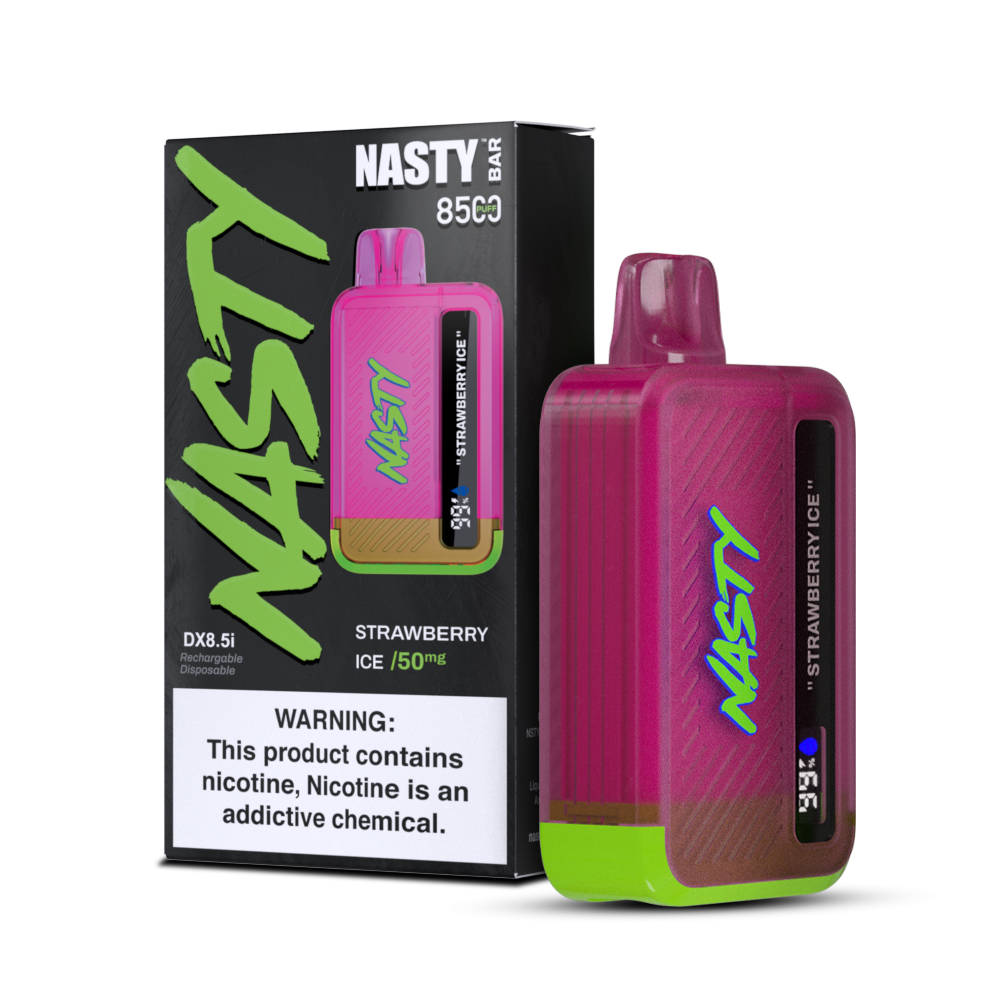 nasty bar dx vape 8500 puffs mit 20mg nikotin strawberry ice