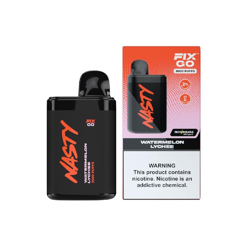 nasty vape fix go 3000 puffs mit 20mg nikotin watermelon lychee