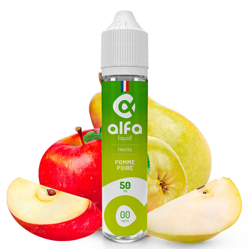 alfa e-liquid pomme poire 50ml ohne nikotin