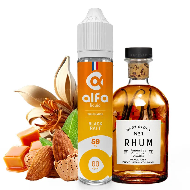 alfa e-liquid black raft 50ml ohne nikotin