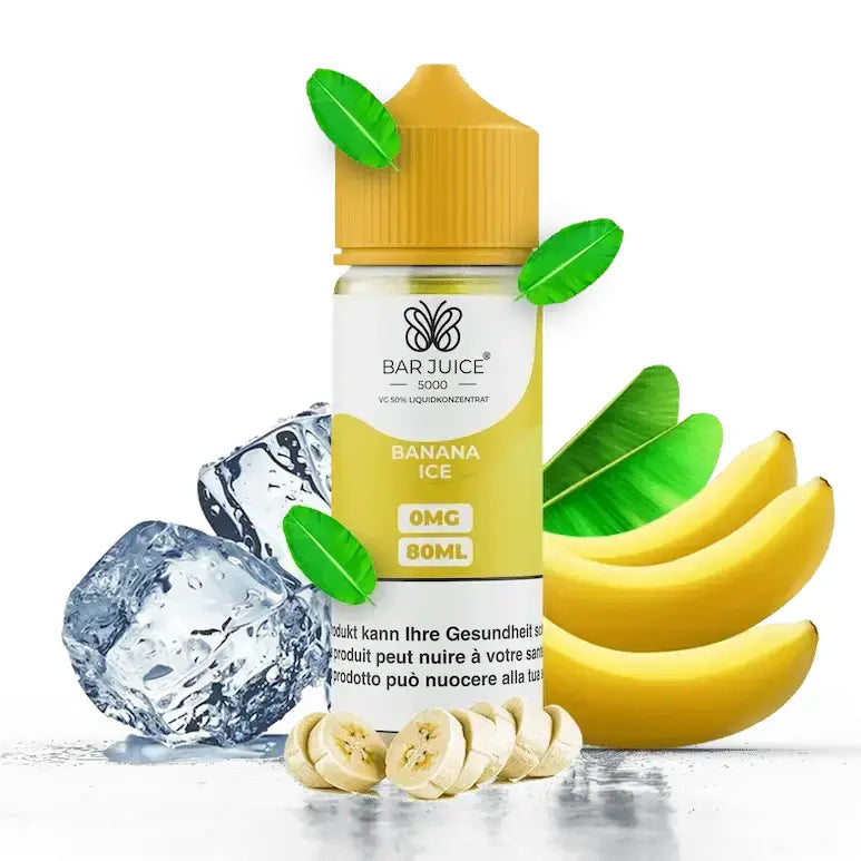 Bar Juice E-Liquid 80ml - Banana Ice 0mg
