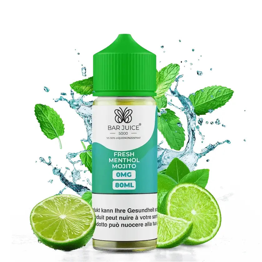 Bar Juice E-Liquid 80ml - Fresh Menthol Mojito 0mg