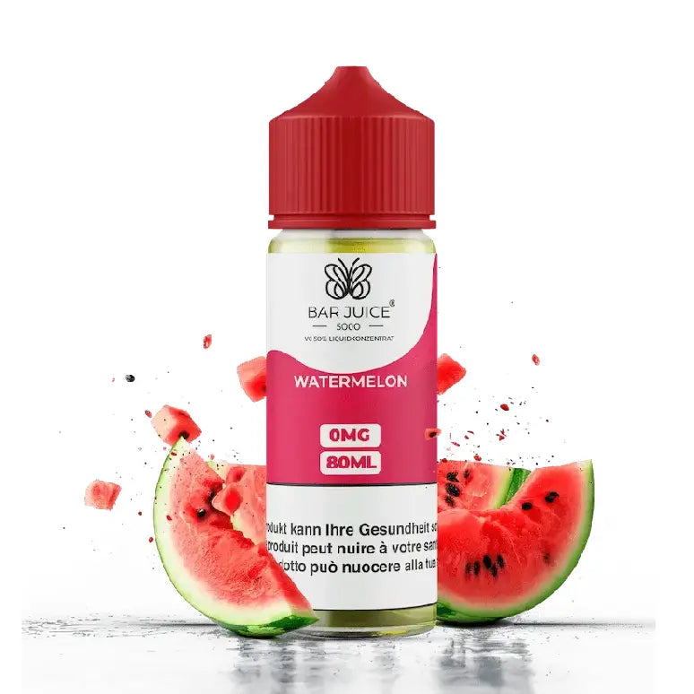 Bar Juice E-Liquid 80ml - Watermelon 0mg