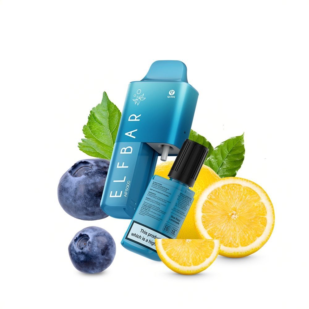 elf bar vape af5000 puffs blue razz lemonade mit 20mg nikotin