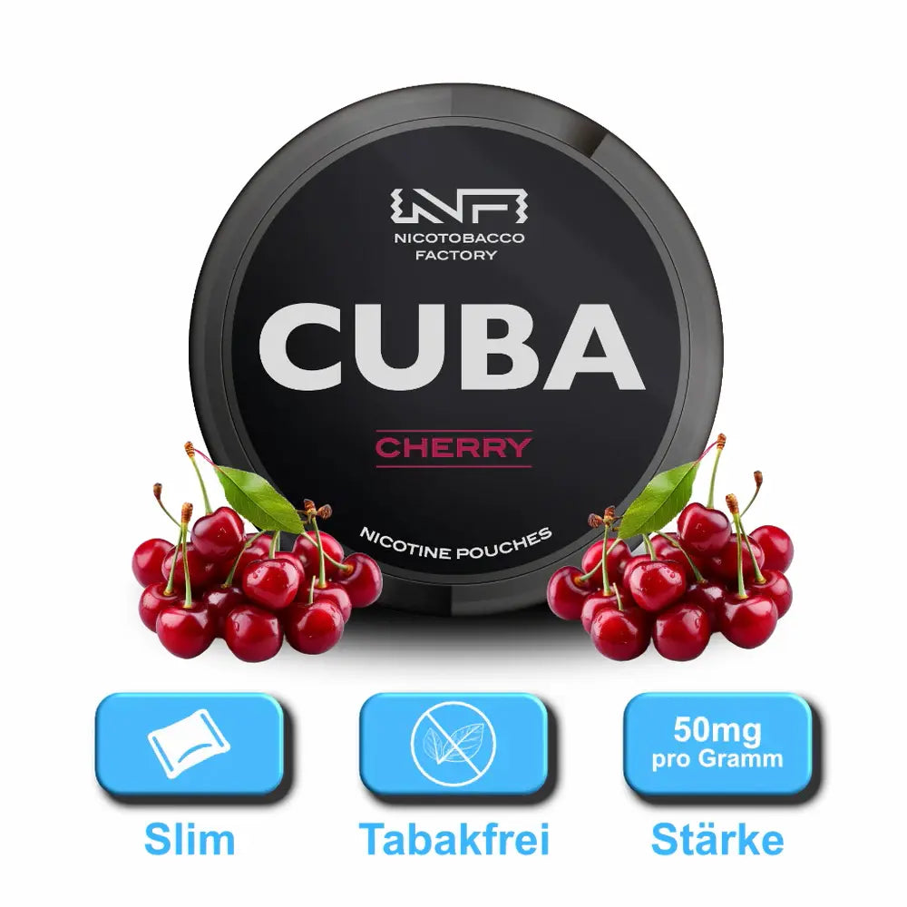 Cuba Snus Black Slim - Cherry 50mg