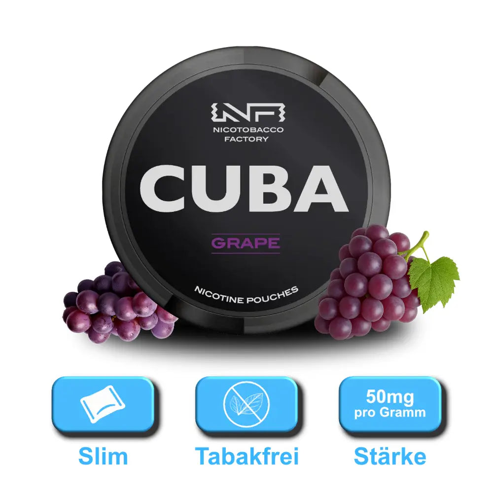 Cuba Snus Black Slim - Grape 50mg