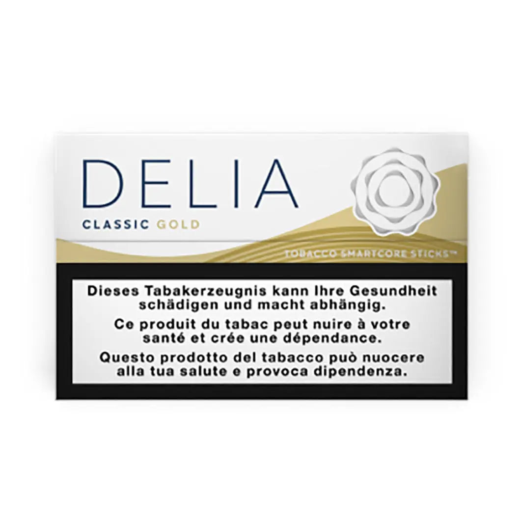 DELIA sticks classic gold aroma tobacco packung 20 stueck 0.5 prozent nikotin