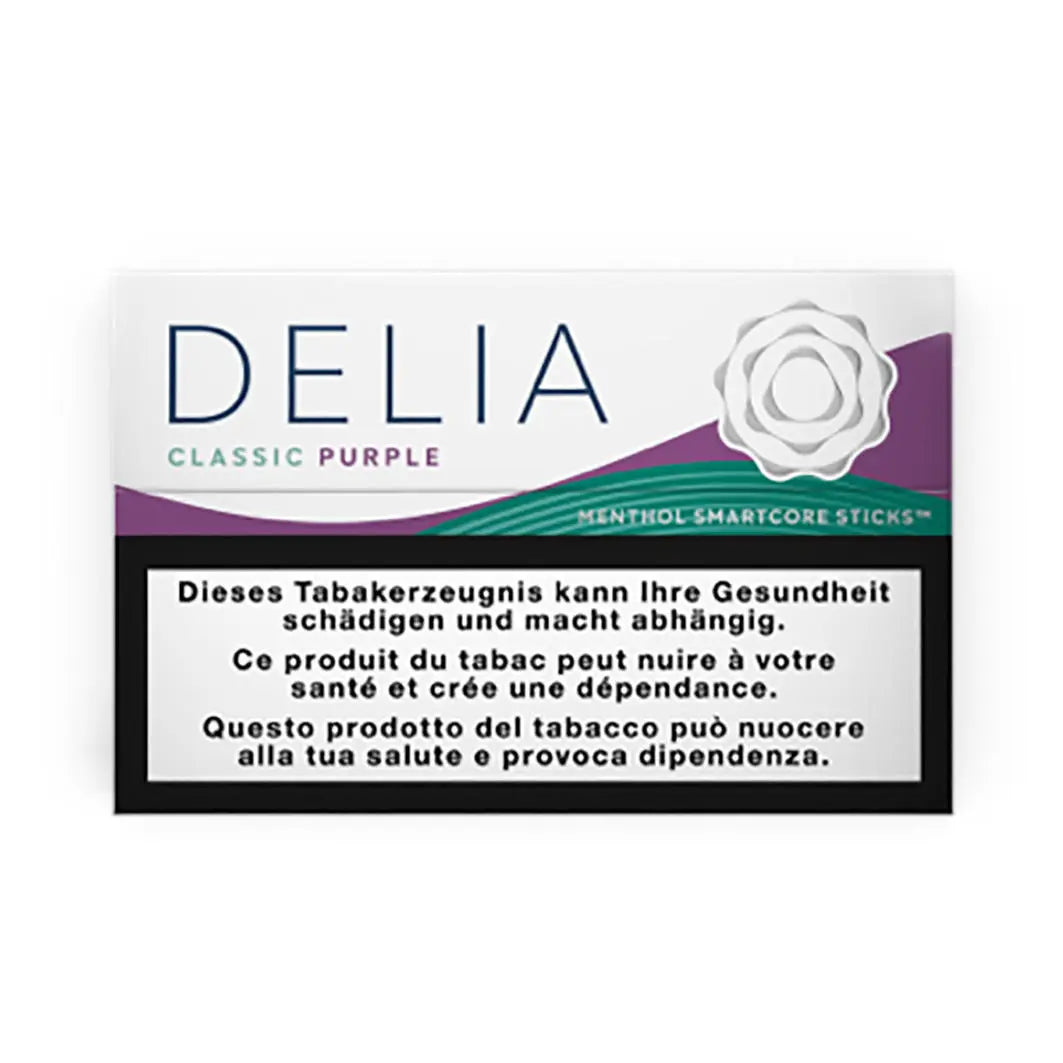 DELIA sticks classic purple aroma menthol packung 20 stueck 0.5 prozent nikotin