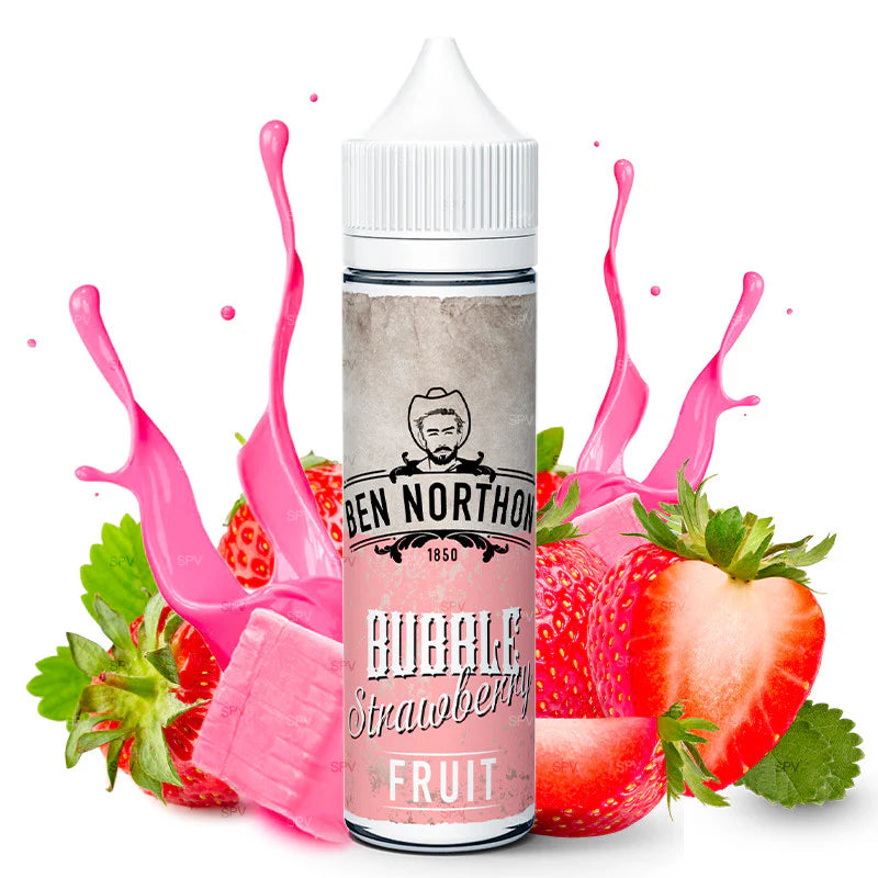 e-liquid ben northon bubble strawberry 50ml ohne nikotin