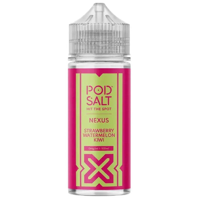 Pod Salt Nexus E-Liquid 100ml - Strawberry Watermelon Kiwi 0mg