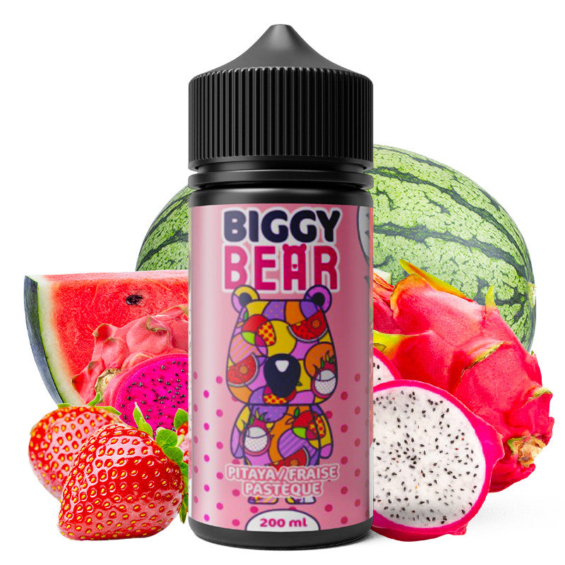 eliquid biggy bear erdbeer wassermelone 200ml, ohne nikotin