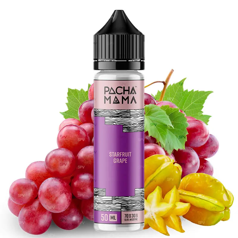 pacha mama e-liquid 50ml starfruit grape ohne nikotin