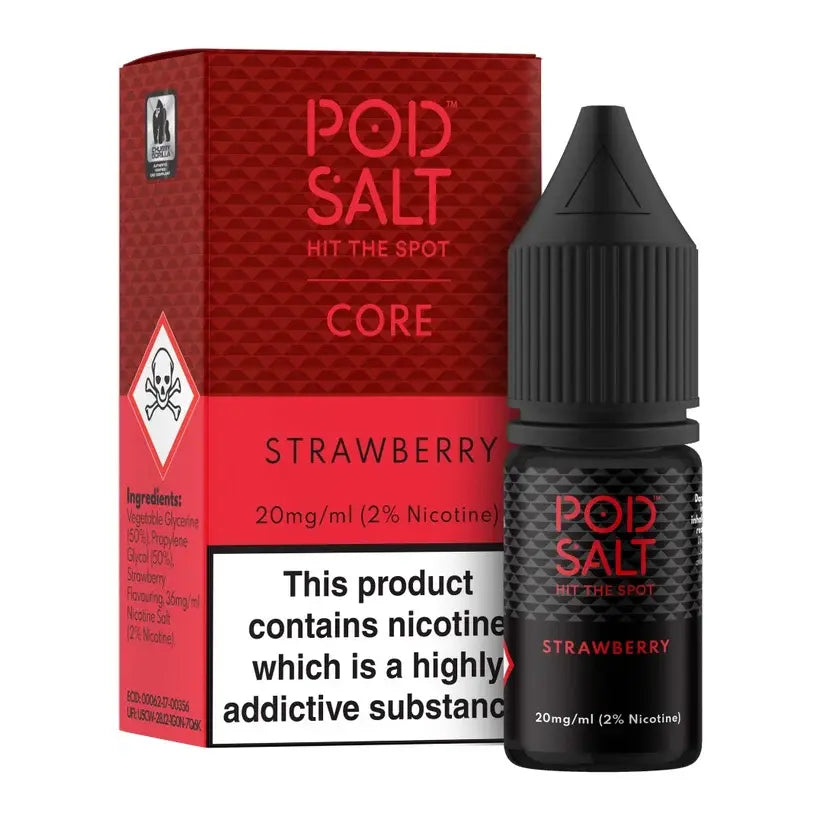 E-Liquid Pod Salt 10ml - Strawberry 20mg