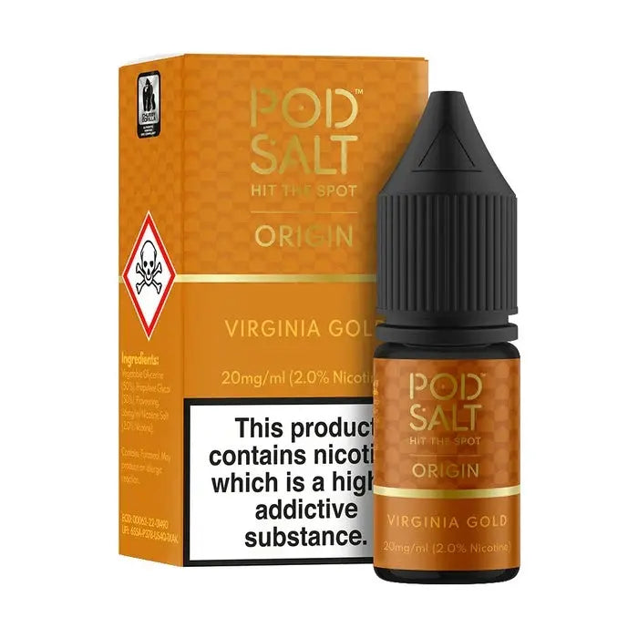 E-Liquid Pod Salt 10ml - Virginia Gold 20mg