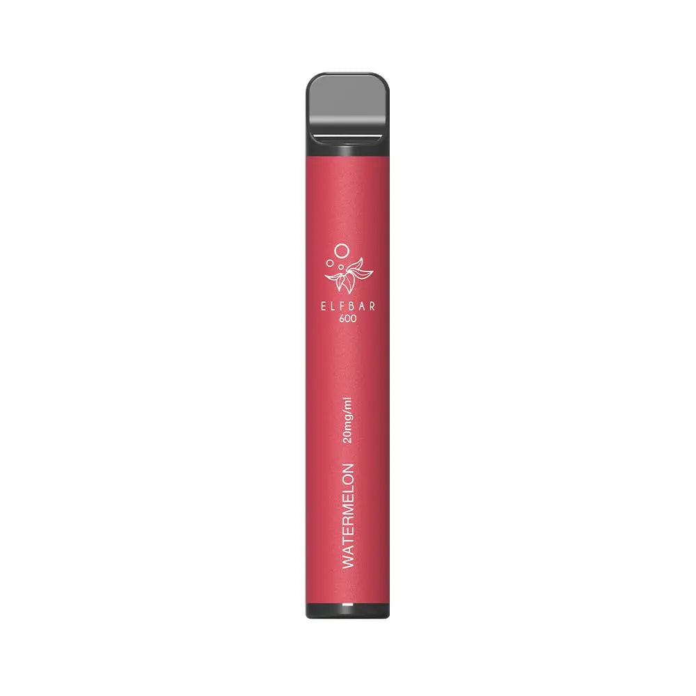 elf bar einweg vape mit 600 puffs und 20mg nikotin mit dem aroma wassermelone