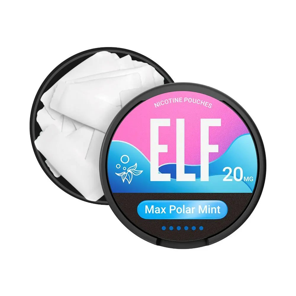 elf bar snus max polar mint mit 20mg nikotinstärke offene dose