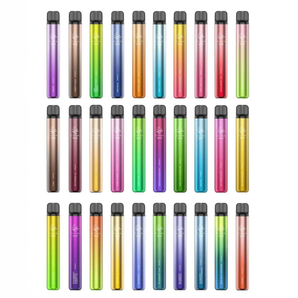elf bar v2 einweg vape mit 600 puffs und 20mg nikotin mit diversen aromen