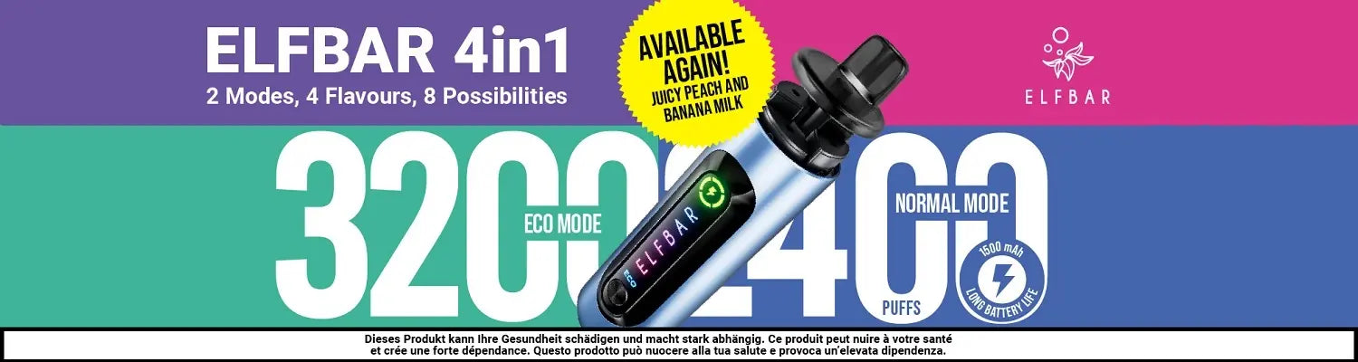 elfbar 4in1 vapes podsystem bis 3200 puffs