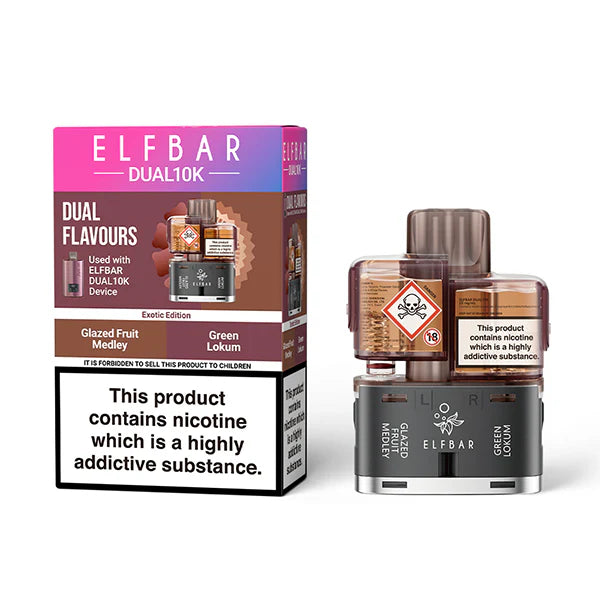 Elfbar Dual 10k Pod - Exotic Edition 20mg | Vapetown Schweiz