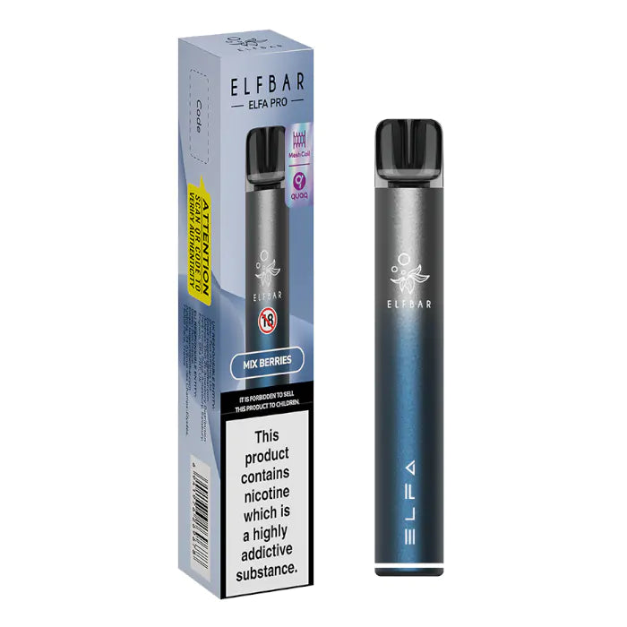 podsystem vape elf bar elfa pro mit 1 akkuträger und 1 pod mit mix berries 20mg nikotin