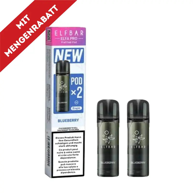 Elfbar Elfa Pro V2 Pods 20mg - Blueberry 2er Pack
