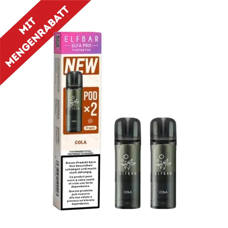 Elfbar Elfa Pro V2 Pods 20mg - Cola 2er Pack