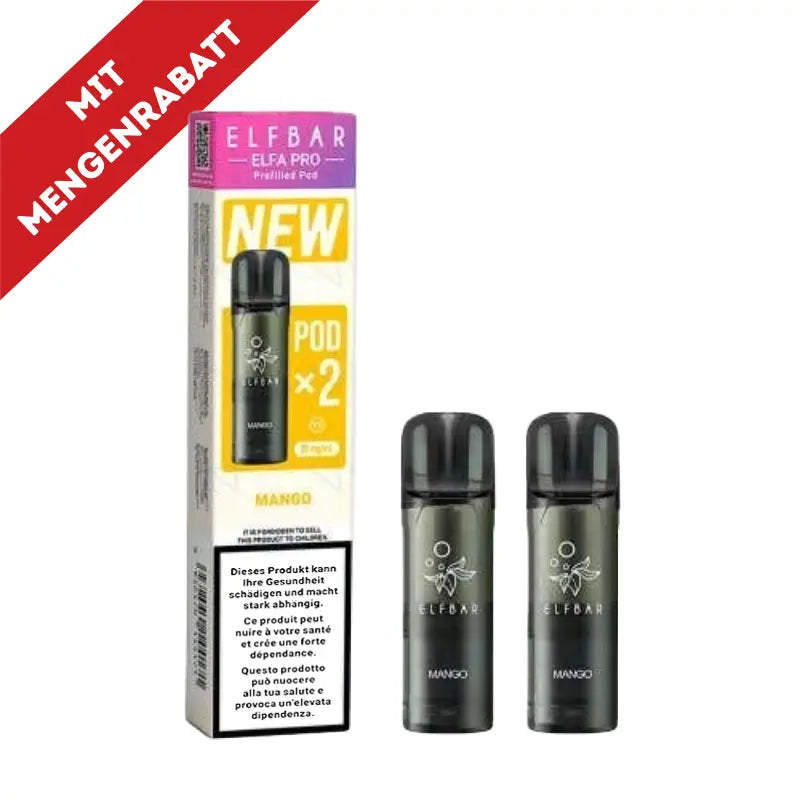 Elfbar Elfa Pro V2 Pods 20mg - Mango 2er Pack