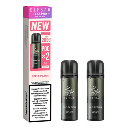 Elfbar Elfa Pro V2 Pods 20mg - Apple Peach 2er Pack