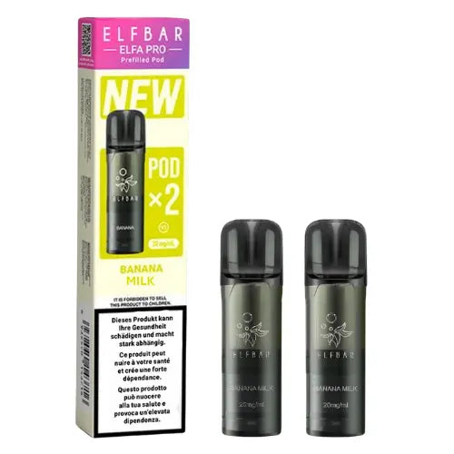 Elfbar Elfa Pro V2 Pods 20mg - Banana Milk 2er Pack
